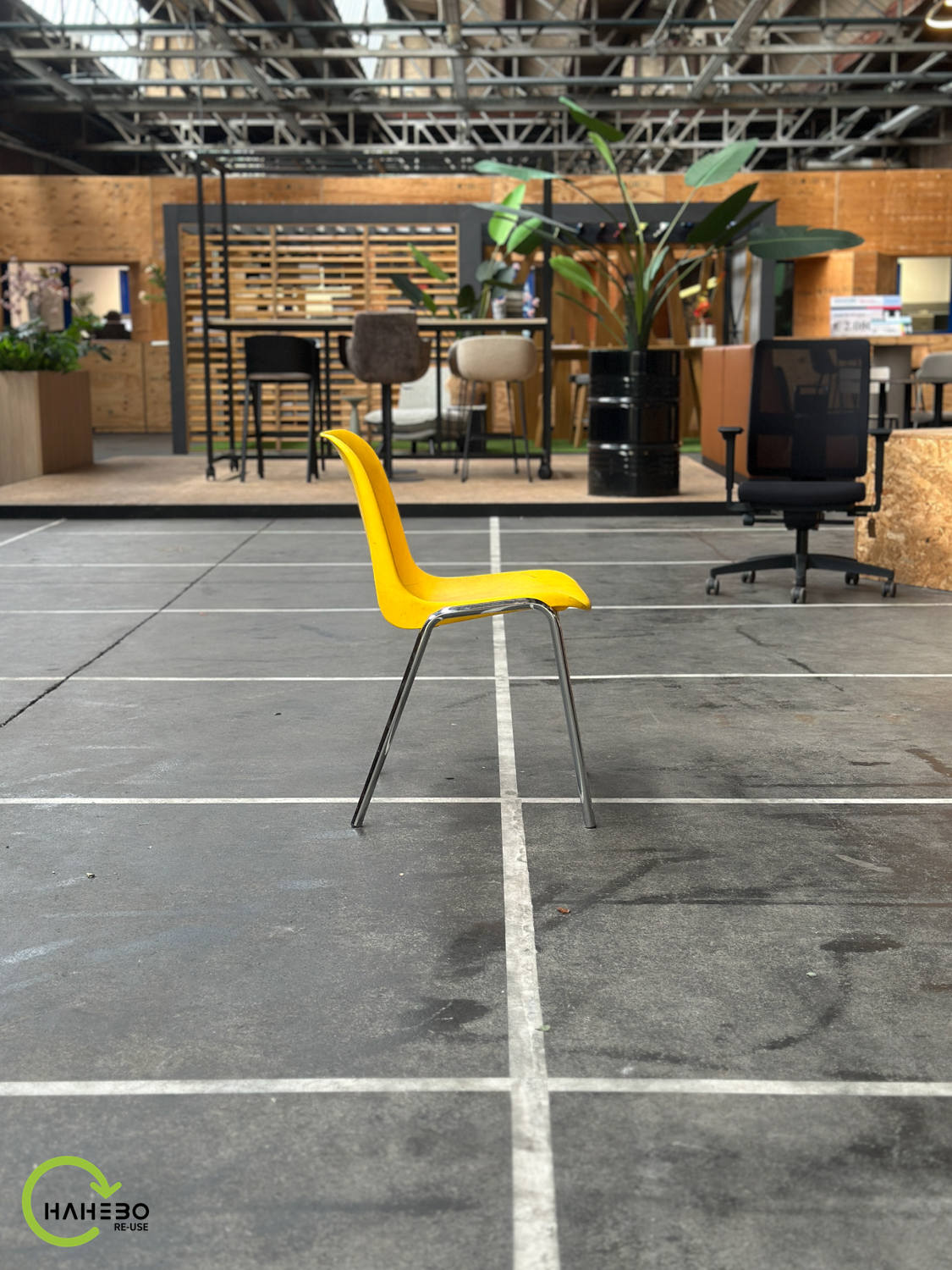 Kantinestoel | Geel - Afbeelding 4