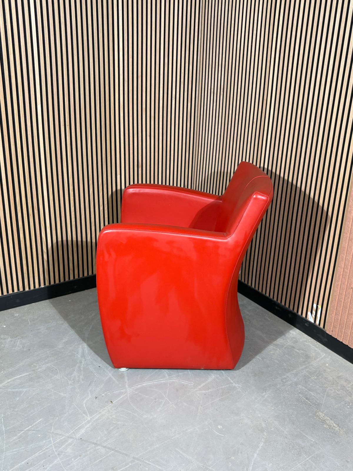 Fauteuil Leolux Rood (lage rugleuning) - Afbeelding 3
