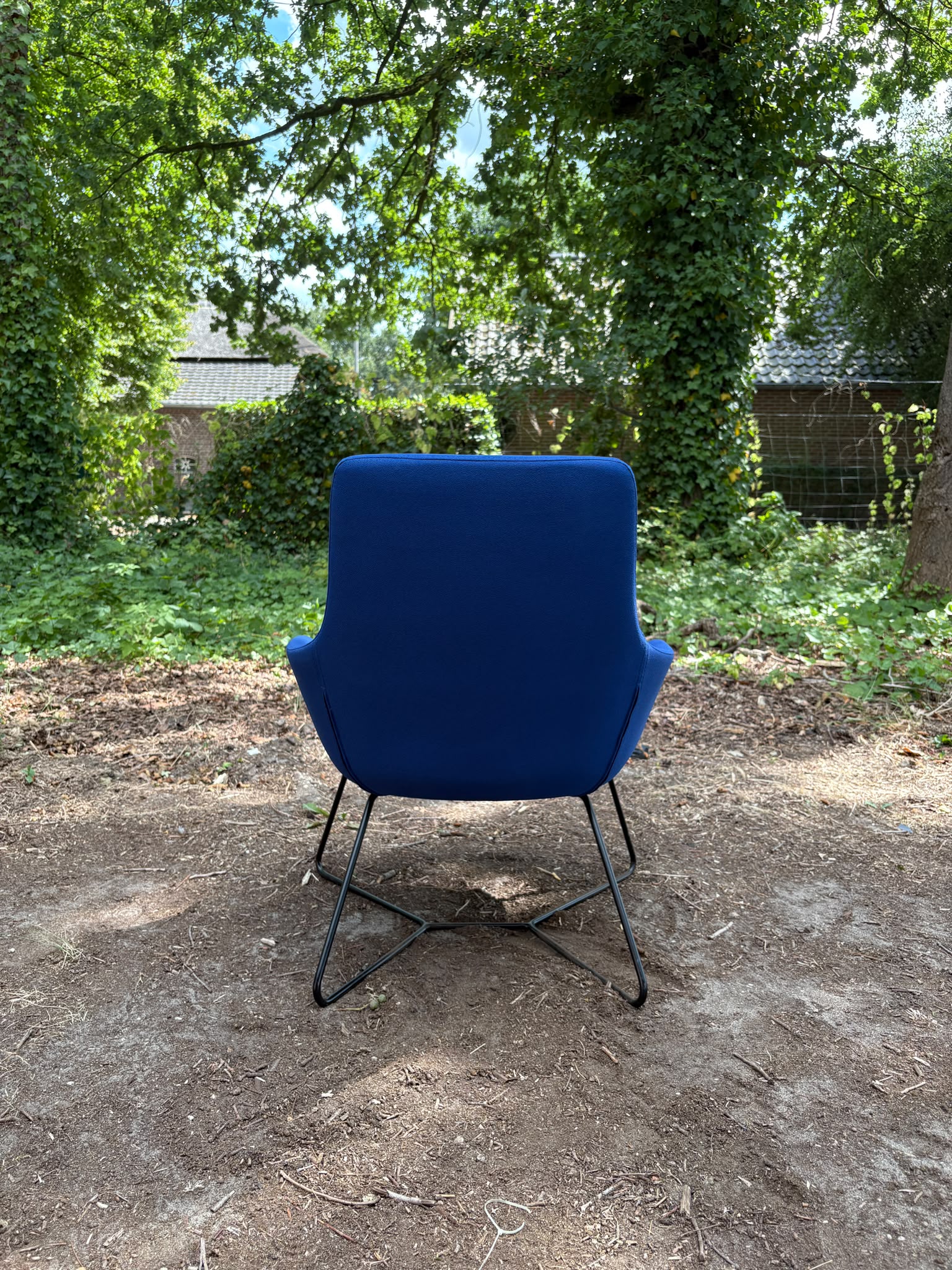 Vergaderstoel Slede Blauw - Afbeelding 4