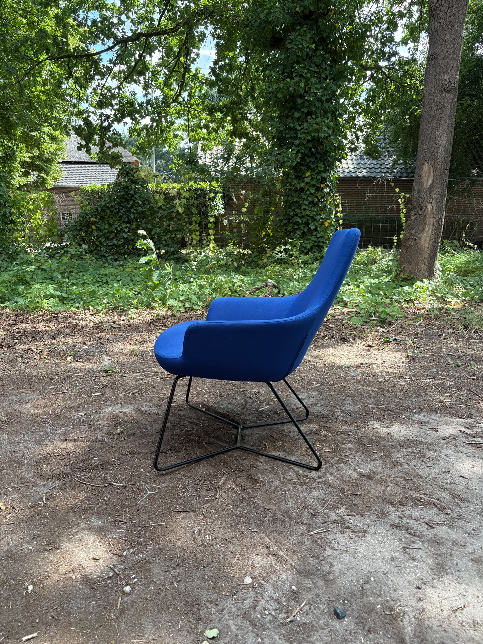 Vergaderstoel Slede Blauw - Afbeelding 3