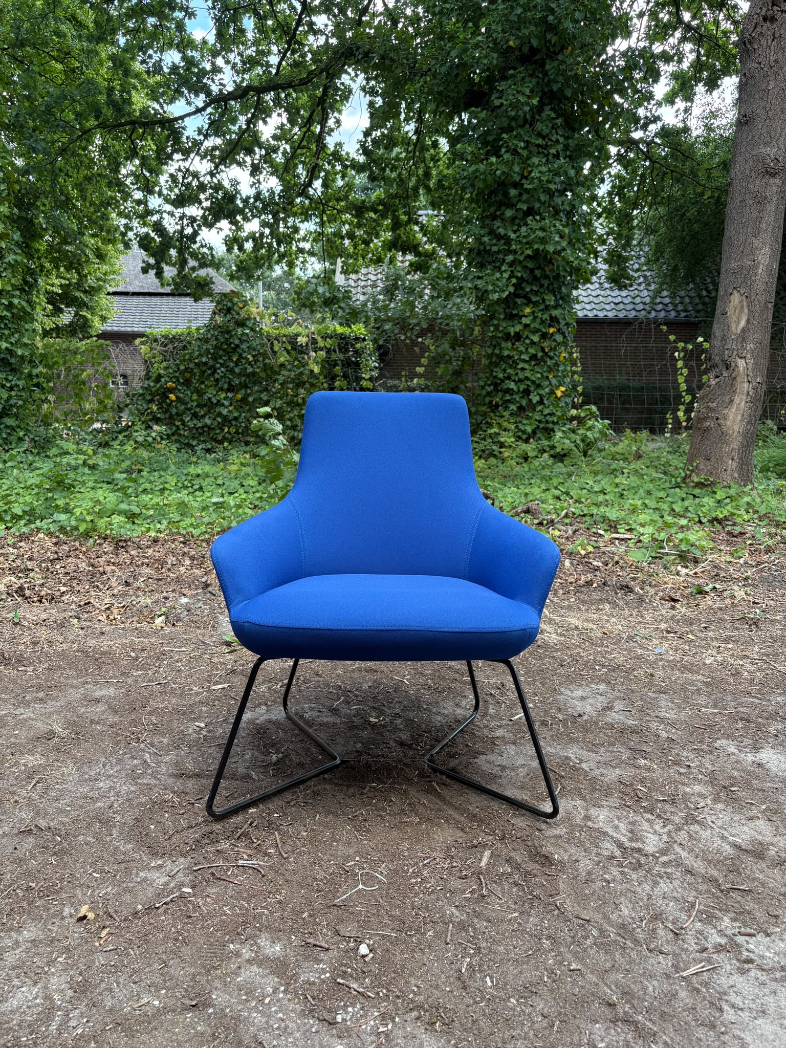 Vergaderstoel Slede Blauw - Afbeelding 2