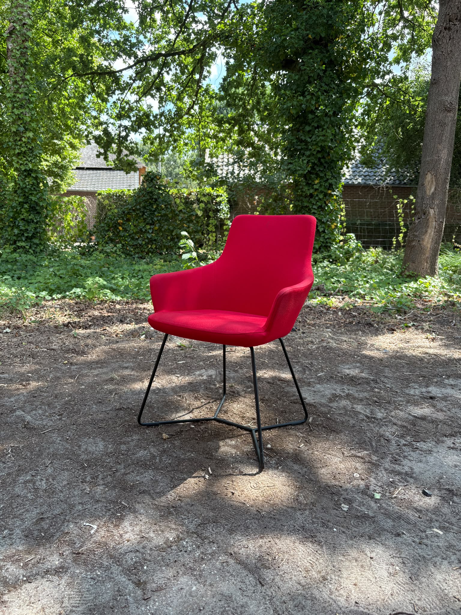 Vergaderstoel Rood slede